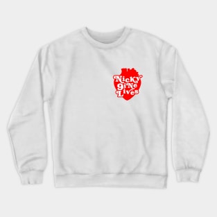 Nicky Nine Lives Red Heart Crewneck Sweatshirt